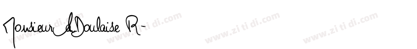 MonsieurLaDoulaise R字体转换